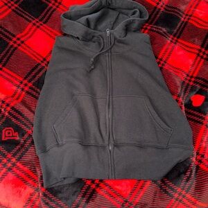 Wild fable cropped zip hoodie